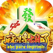 abc para imprimir